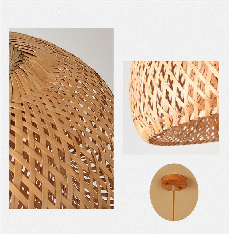 Luminária de Bambu Artesanal Para Casa - Mega Store