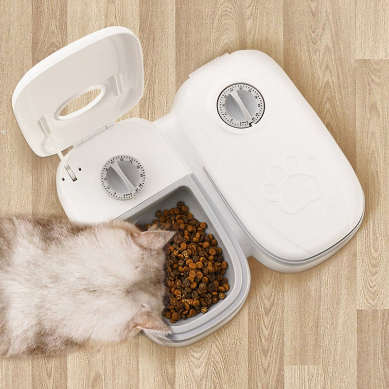 Dispenser de Comida Automático Inteligente | Para Cães e Gatos - Mega Store