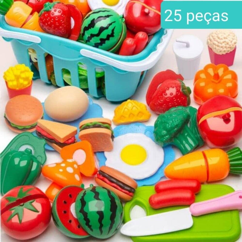 Conjunto de Comidas - Brinquedo de comidinhas divertidas para sua criança - Mega Store