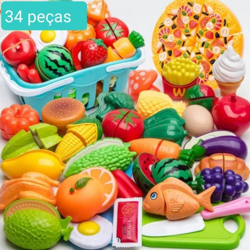 Conjunto de Comidas - Brinquedo de comidinhas divertidas para sua criança - Mega Store