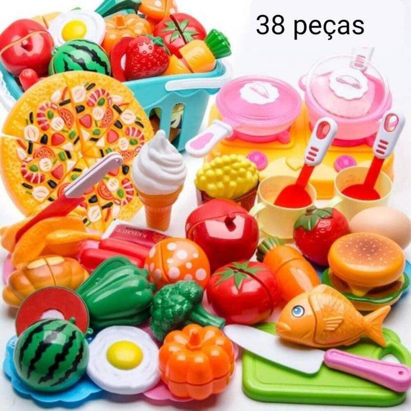 Conjunto de Comidas - Brinquedo de comidinhas divertidas para sua criança - Mega Store