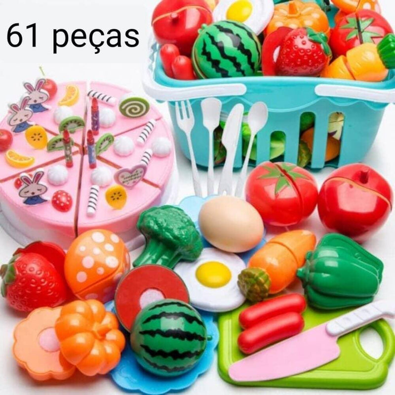 Conjunto de Comidas - Brinquedo de comidinhas divertidas para sua criança - Mega Store