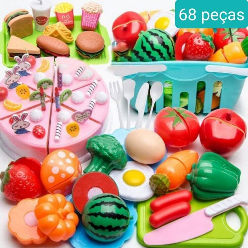 Conjunto de Comidas - Brinquedo de comidinhas divertidas para sua criança - Mega Store