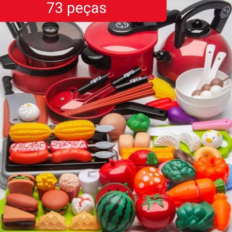 Conjunto de Comidas - Brinquedo de comidinhas divertidas para sua criança - Mega Store