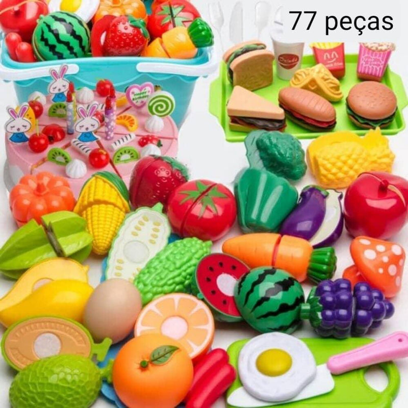 Conjunto de Comidas - Brinquedo de comidinhas divertidas para sua criança - Mega Store